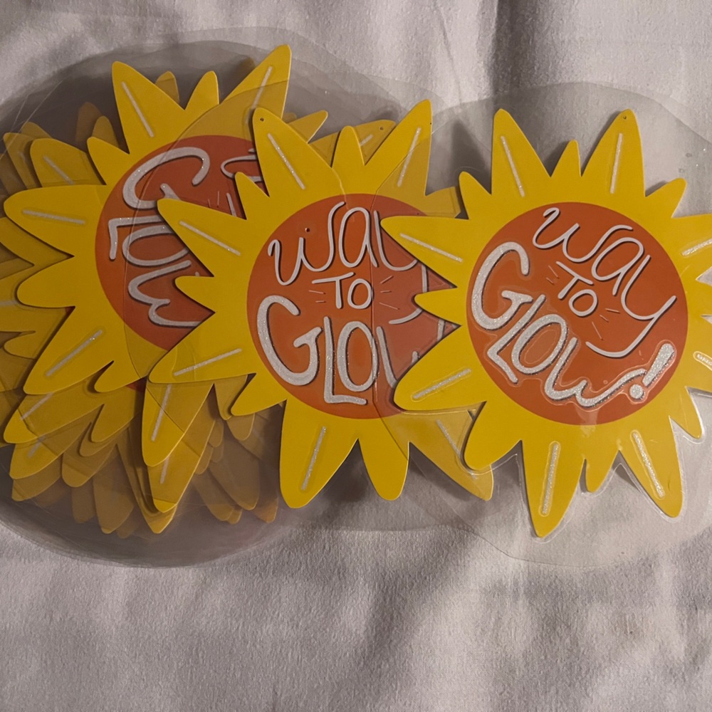 Way to Glow Yellow Sunflower Party Classroom Decorations